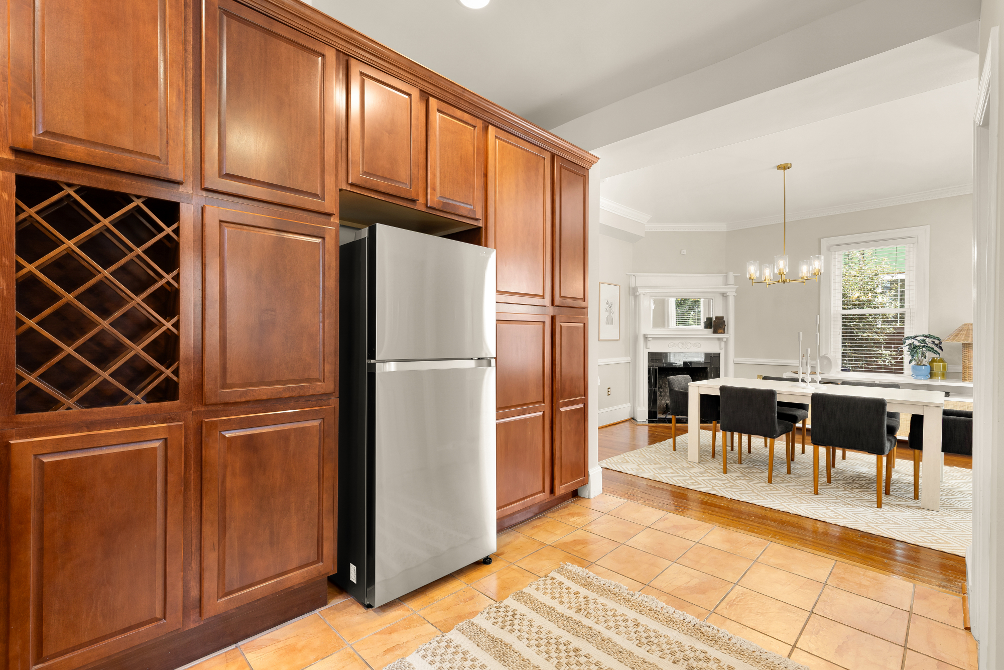 1231 Franklin St NE DC kitchen view toward dining room 